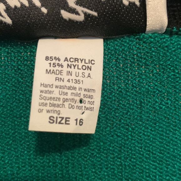 Vintage 80’s Ami Knits Primary Color Cardigan - Picture 5 of 6